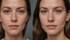 peau uv avant après
